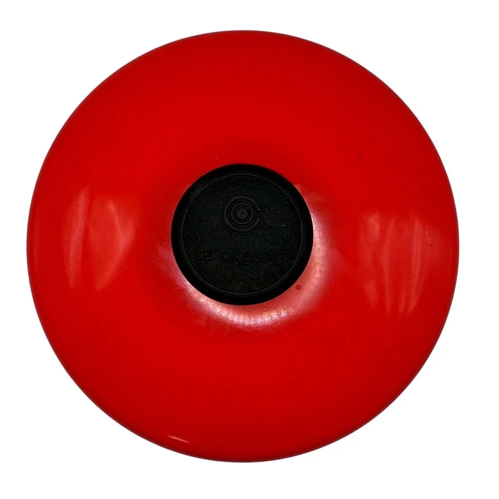 Le Creuset Zen Tea Kettle 1.6 Qt Cerise Red Enamel on Steel Whistling Stovetop
